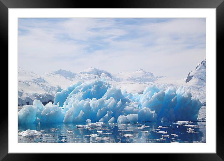 Iceberg Cierva Cove Antarctica Framed Mounted Print by Carole-Anne Fooks