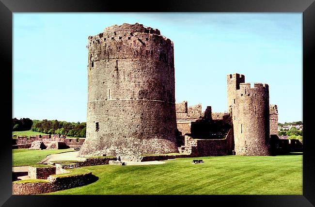 Pembroke Castle Wales Framed Print by Carole-Anne Fooks