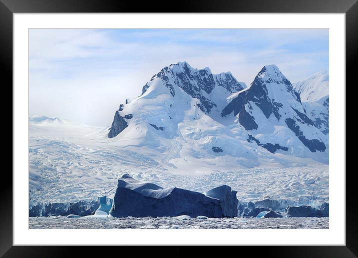Cierva Cove Iceberg & Glaciers Framed Mounted Print by Carole-Anne Fooks