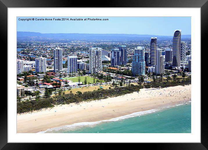  Surfers Paradise Along the Gold Coast Framed Mounted Print by Carole-Anne Fooks