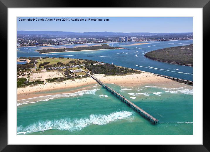  The Nerang River Outlet, The Gold Coast Framed Mounted Print by Carole-Anne Fooks