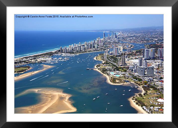Surfers Paradise Along the Gold Coast Framed Mounted Print by Carole-Anne Fooks