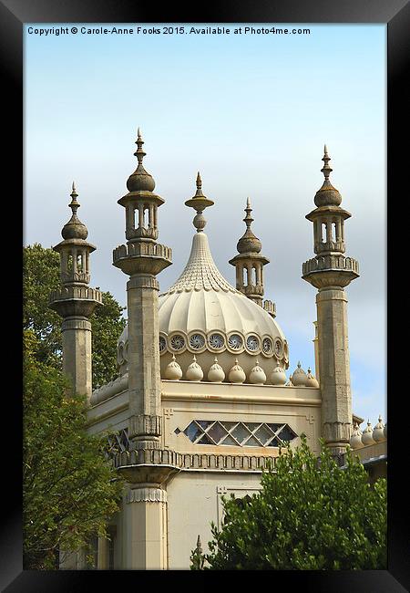  The Royal Pavilion Brighton Framed Print by Carole-Anne Fooks