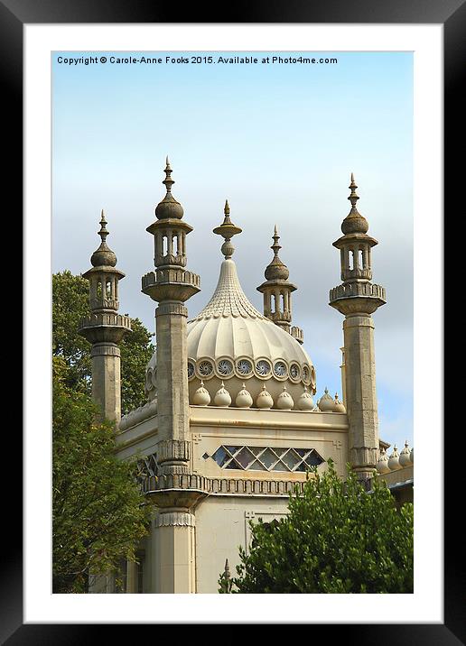  The Royal Pavilion Brighton Framed Mounted Print by Carole-Anne Fooks