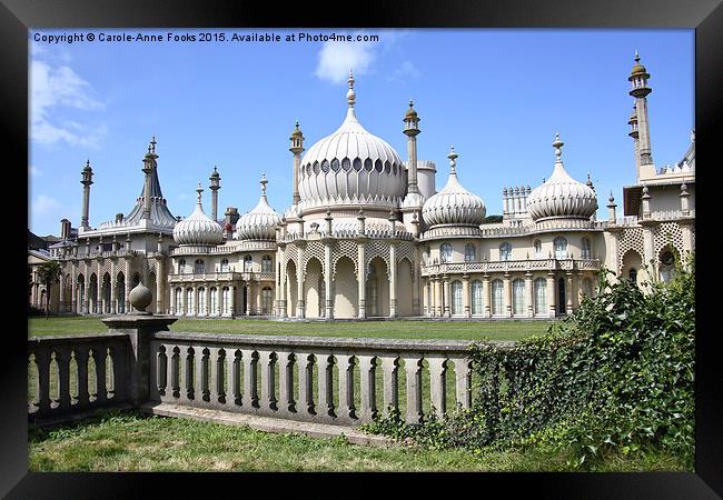  The Royal Pavilion Brighton England Framed Print by Carole-Anne Fooks