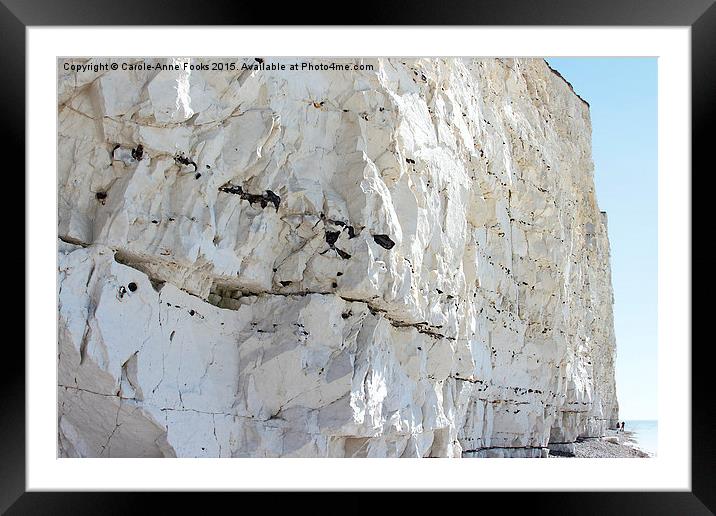     Seven Sisters At Birling Gap Framed Mounted Print by Carole-Anne Fooks