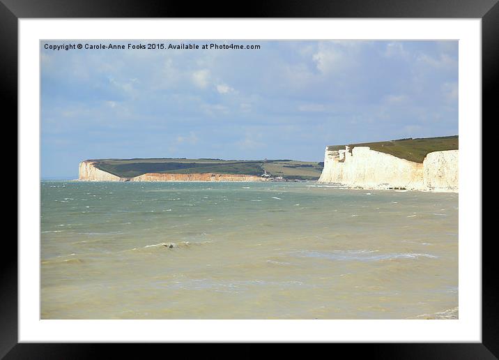   Seven Sisters From Birling Gap   Framed Mounted Print by Carole-Anne Fooks