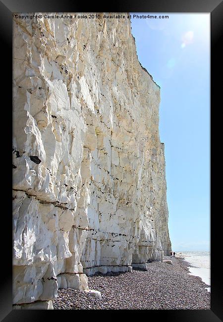    Seven Sisters Cliffs At Birling Gap  Framed Print by Carole-Anne Fooks