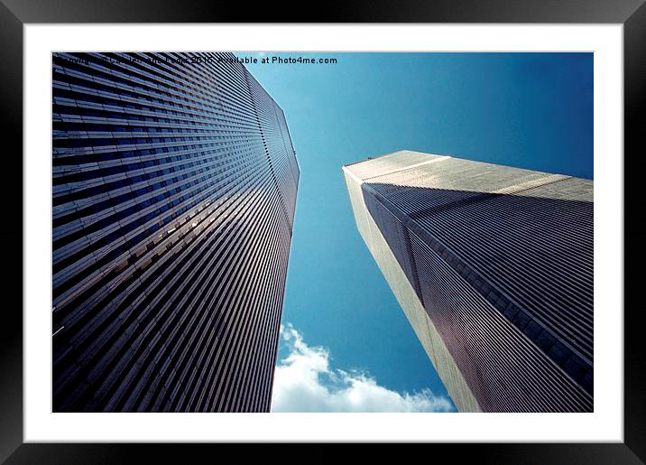  Homage to 9/11 Framed Mounted Print by Carole-Anne Fooks