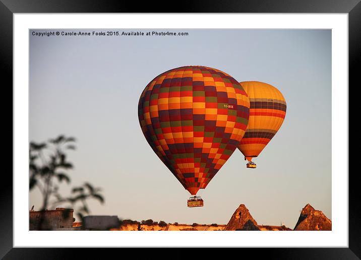  Balloons over Goreme Framed Mounted Print by Carole-Anne Fooks