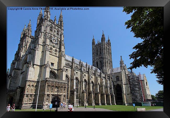 Canterbury Cathedral, Kent, England Framed Print by Carole-Anne Fooks