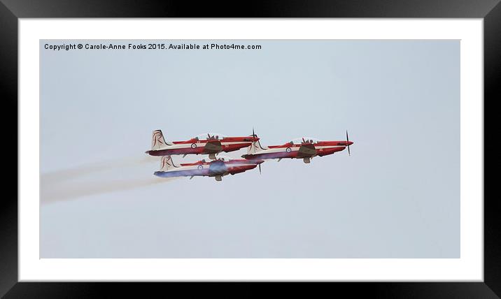  The Roulettes in Super Close Formation Framed Mounted Print by Carole-Anne Fooks
