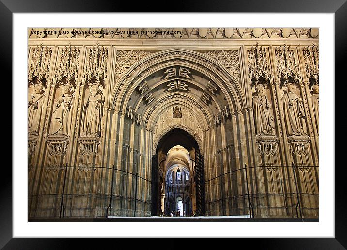  The Great Screen Canterbury Cathedral Framed Mounted Print by Carole-Anne Fooks