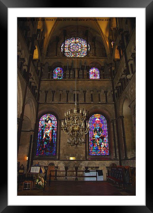  Canterbury Cathedral, Kent Framed Mounted Print by Carole-Anne Fooks