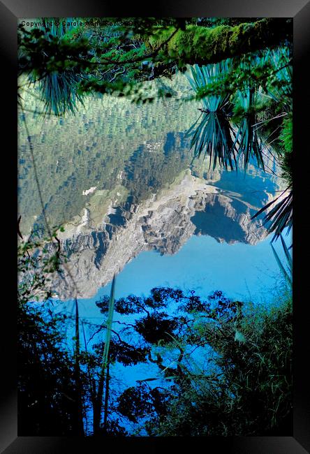  Mirror Lakes #1, New Zealand Framed Print by Carole-Anne Fooks