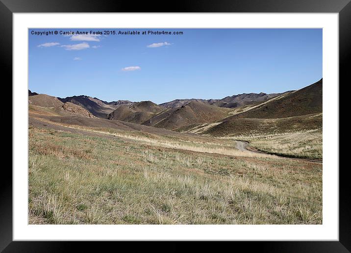  Southern Gobi Mongolia Framed Mounted Print by Carole-Anne Fooks