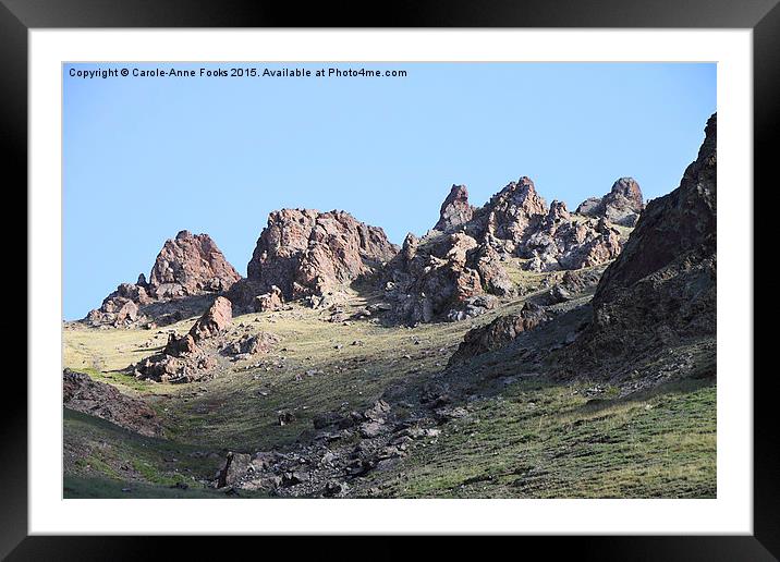  Southern Gobi Mongolia Framed Mounted Print by Carole-Anne Fooks