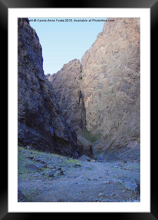  Southern Gobi Mongolia Framed Mounted Print by Carole-Anne Fooks