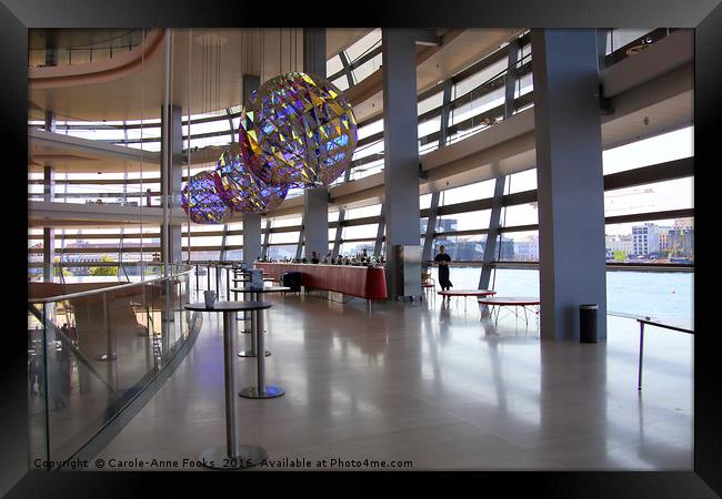 The Copenhagen Opera House Foyer Framed Print by Carole-Anne Fooks