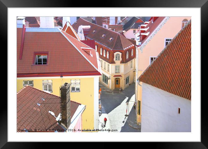 Old Town, Tallinn, Estonia Framed Mounted Print by Carole-Anne Fooks