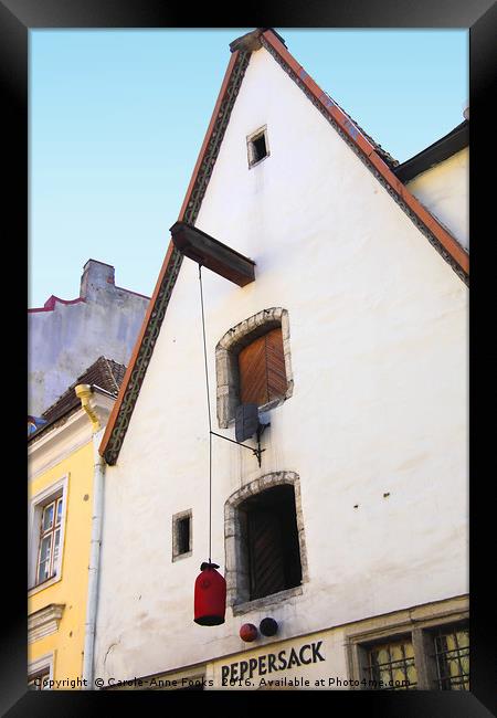 Peppersack, Old Town, Tallinn, Estonia Framed Print by Carole-Anne Fooks