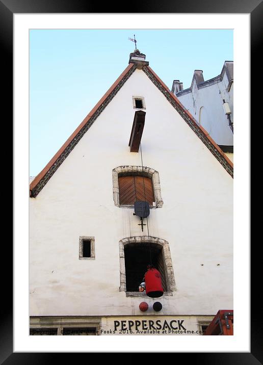 Peppersack, Old Town, Tallinn, Estonia Framed Mounted Print by Carole-Anne Fooks