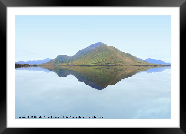 Reflections at Melaleuca Framed Mounted Print by Carole-Anne Fooks