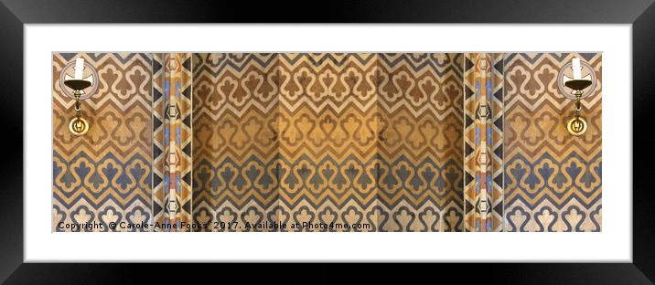Wall Pattern Framed Mounted Print by Carole-Anne Fooks