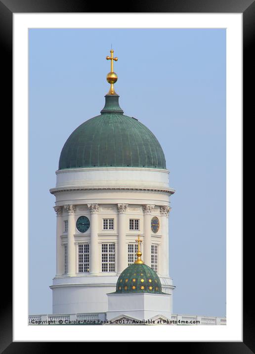 Helsinki Cathedral Finland Framed Mounted Print by Carole-Anne Fooks