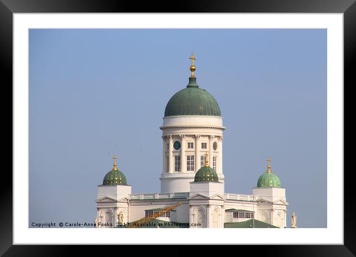 Helsinki Cathedral Finland Framed Mounted Print by Carole-Anne Fooks