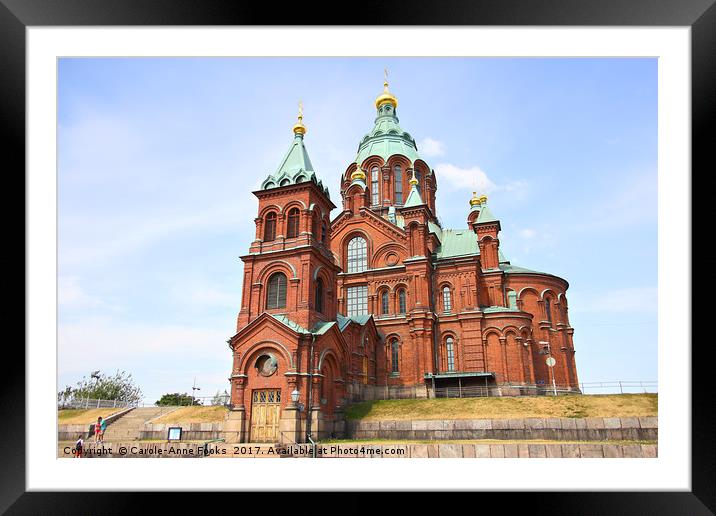 Uspenski Orthodox Cathedral, Helsinki, Finland Framed Mounted Print by Carole-Anne Fooks