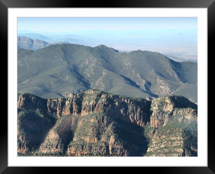 Wilpena Pound, Southern Flinders Ranges Framed Mounted Print by Carole-Anne Fooks