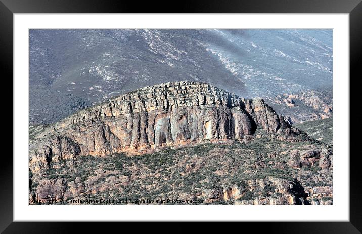St Marys Peak, Flinders Ranges Framed Mounted Print by Carole-Anne Fooks