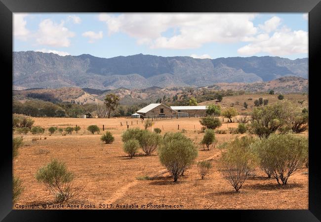 Arkaba Homestead & Elder Range Framed Print by Carole-Anne Fooks