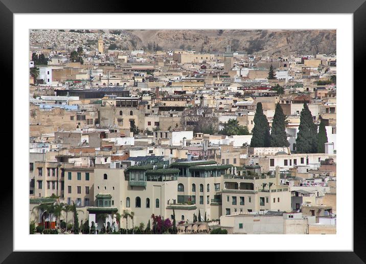 Medina of Fes Framed Mounted Print by Carole-Anne Fooks