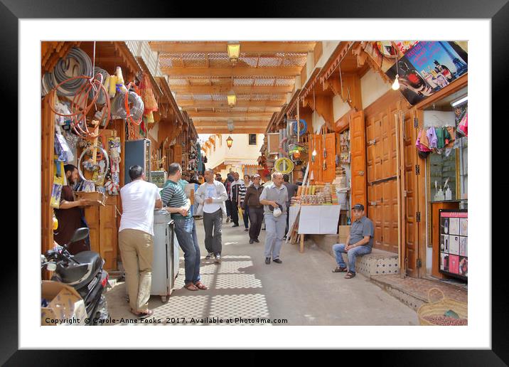 In the Medina, Fes Framed Mounted Print by Carole-Anne Fooks