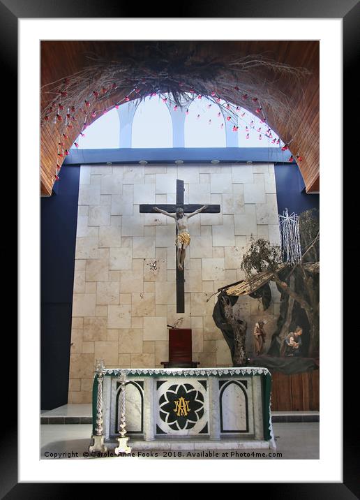 Roman Catholic Church in Quepos  Framed Mounted Print by Carole-Anne Fooks