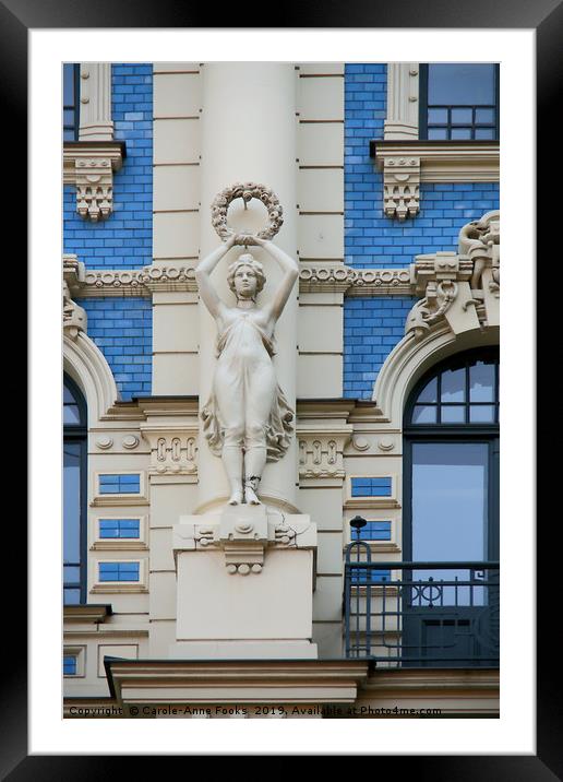 Art Nouveau Architecture Framed Mounted Print by Carole-Anne Fooks