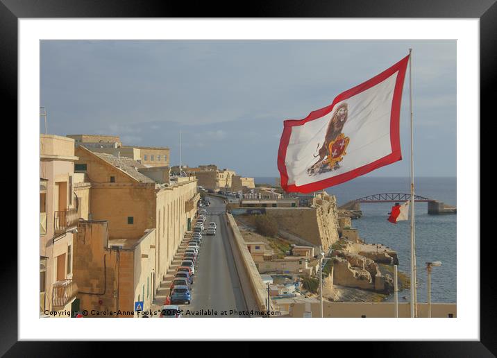 Valletta, Malta Framed Mounted Print by Carole-Anne Fooks