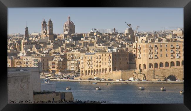 Valletta, Malta Framed Print by Carole-Anne Fooks