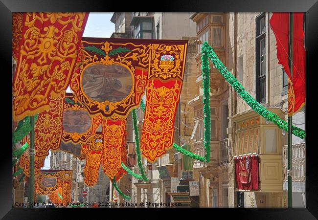 Floriana, Valletta, Malta  Framed Print by Carole-Anne Fooks