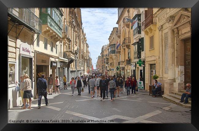 Valletta, Malta Framed Print by Carole-Anne Fooks