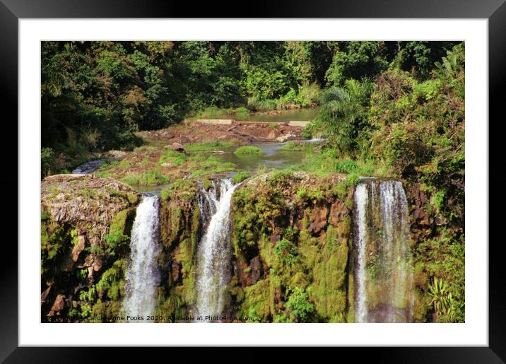 Chamarel Waterfall, Mauritius Framed Mounted Print by Carole-Anne Fooks