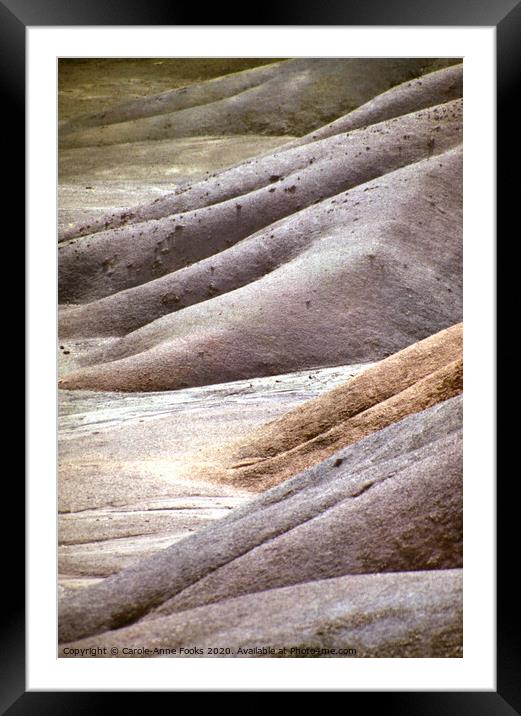 Chamarel Seven Coloured Earths, Mauritius Framed Mounted Print by Carole-Anne Fooks