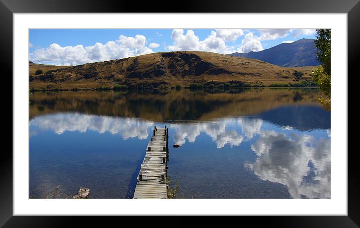Clouds in the Lake Framed Mounted Print by Richard Ashton