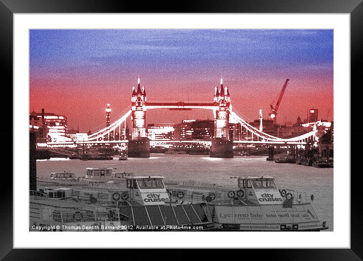 Tower Bridge Framed Mounted Print by Thomas Dentith Barnard
