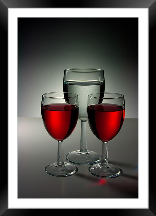 Wine Still Life Framed Mounted Print by Chris Andrew