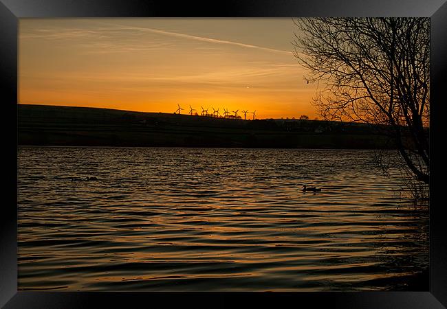 Twilight Paddle Framed Print by Chris Andrew