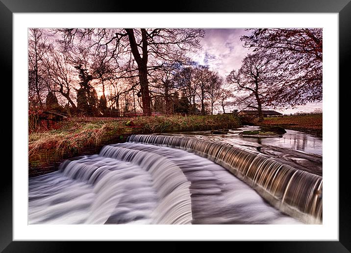 Water Blur Framed Mounted Print by Chris Andrew