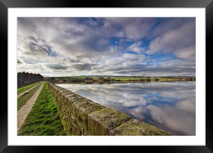 Scout Dike Reservoir Framed Mounted Print by Chris Andrew